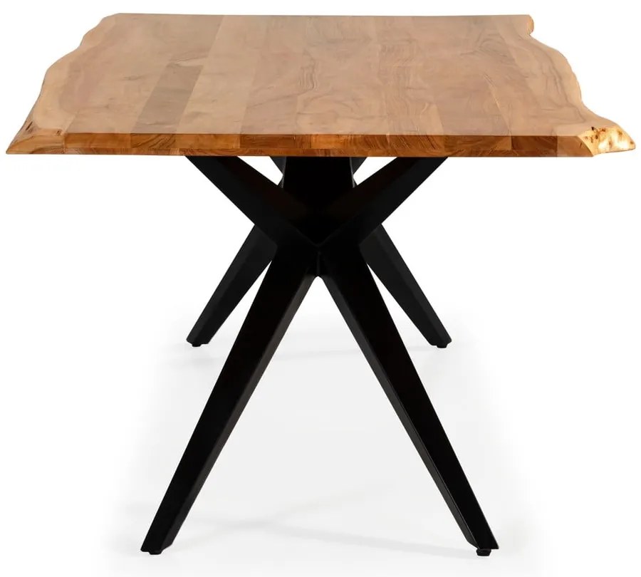 Étkezőasztal akácfa asztallappal 100x200 cm Mudri – MOME