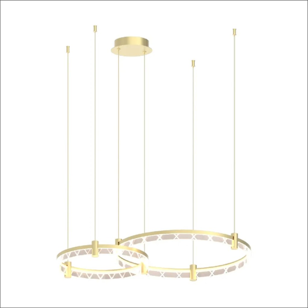 MILAGRO ML0997 ELEGANCE Modern Led Függesztett Lámpa Arany LED IP20