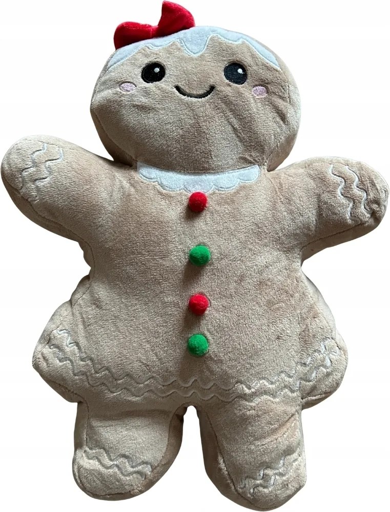 Karácsonyi mézeskalács forma párna Süti hölgy