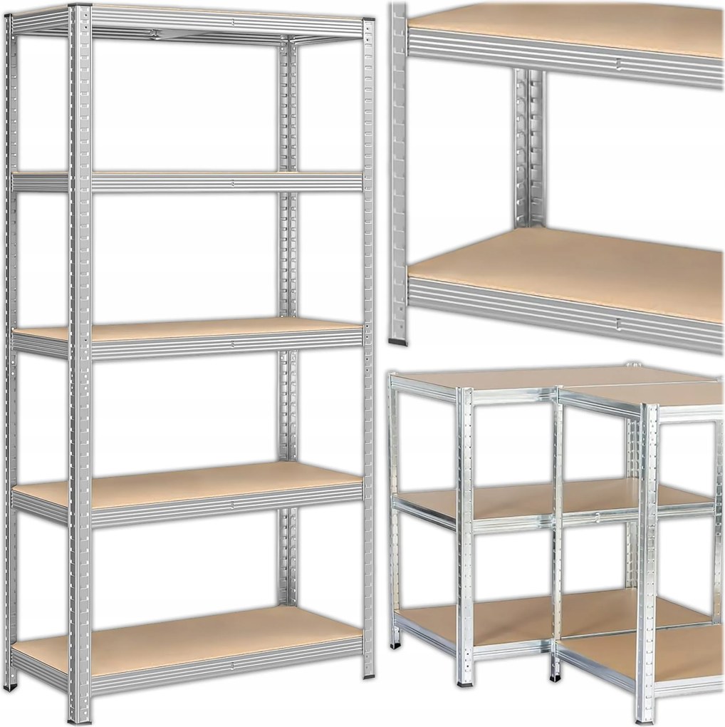 Fém Garázs Tároló Állvány Cella Pincéhez 180x90x40cm 875kg