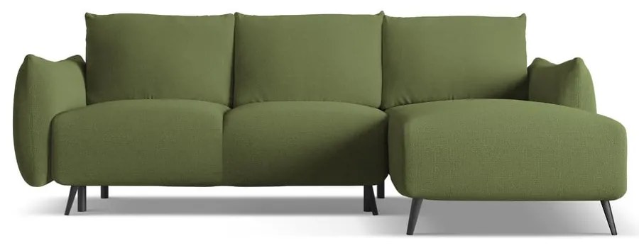 Zöld sarokkanapé (jobb oldali) Malie – Makamii
