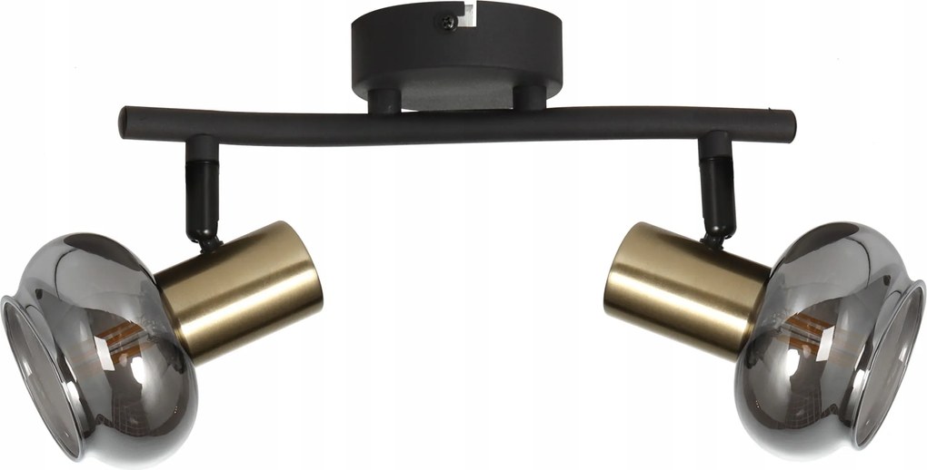 Lauree díszléc 2 lángos fekete matt/arany 841402-32