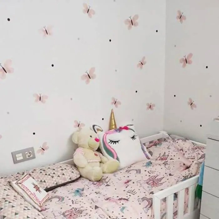 INSPIO Akvarell matrica - Rózsaszín pillangók