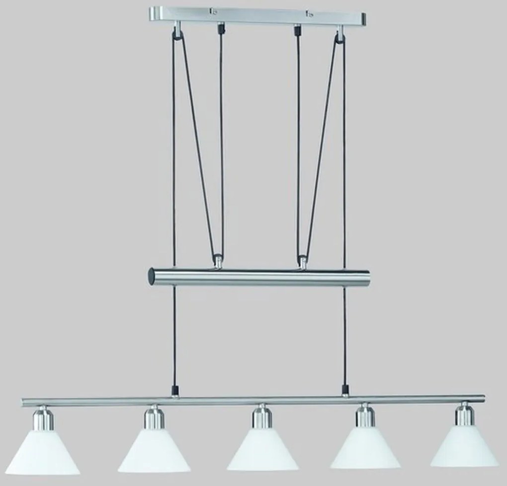 TRIO 3751051-07 STAMINA Többágú Függesztett Lámpa Ezüst E14 IP20