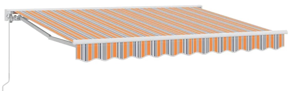 Behúzható napellenző Tarka csíkos 250x200 cm szövet