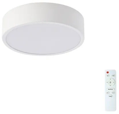 Brilagi - fényerőszabályozható LED lámpatest POOL LED/18W/230V 3000-6000K 20 cm fehér + távirányító