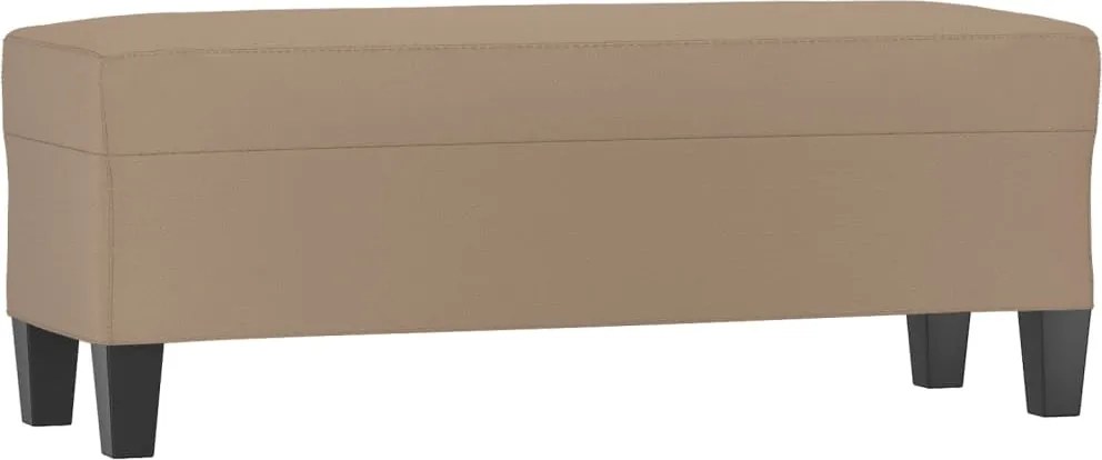 vidaXL kávészínű műbőr pad 100 x 35 x 41 cm