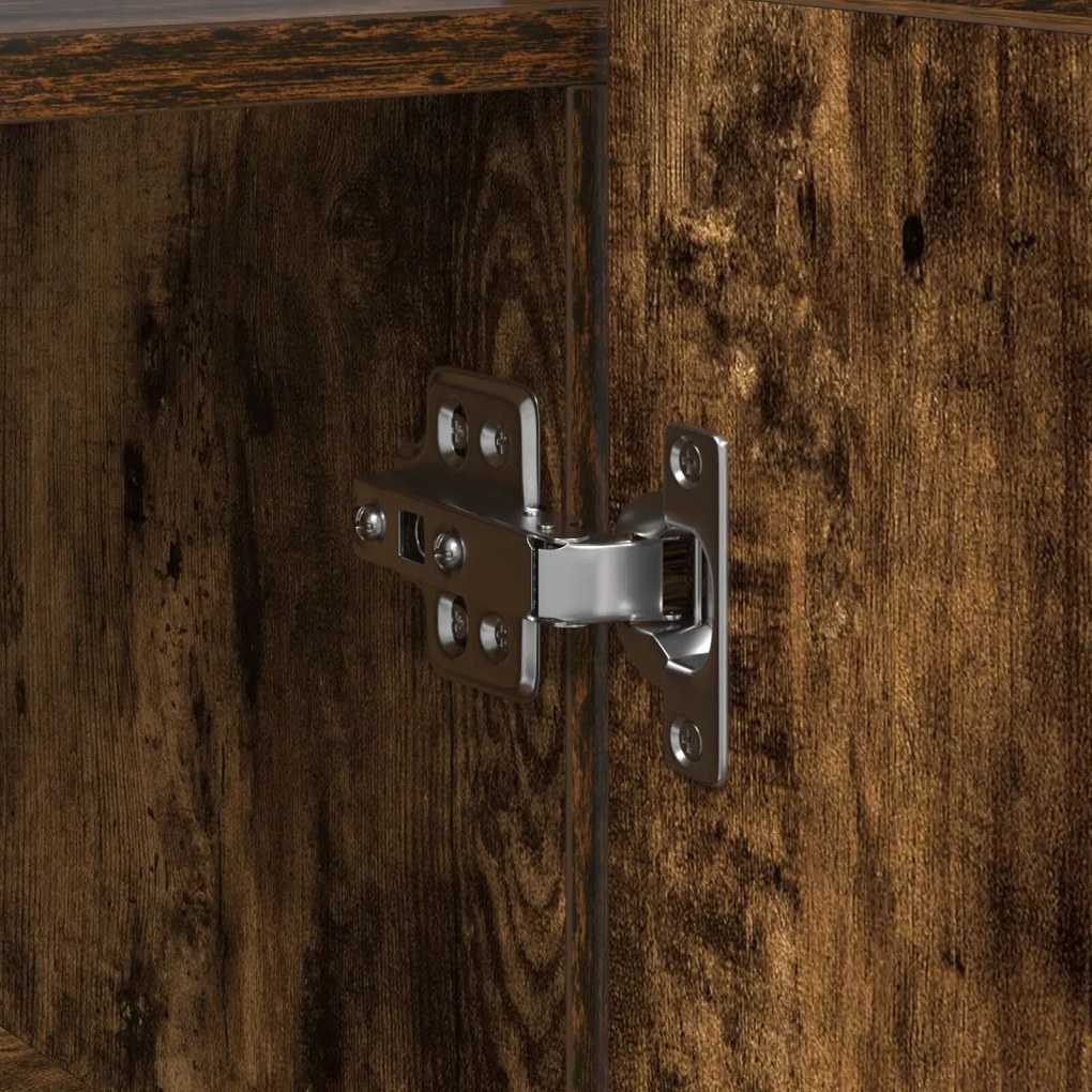 tálaló Füstölt tölgy Mérnöki fa 116 x 30 x 75 cm