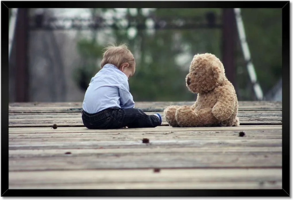 Poszterek keretben 60x40 Barátom mackó