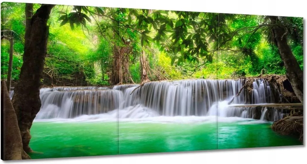 Vászonkép 60x30 Tájkép vízesés