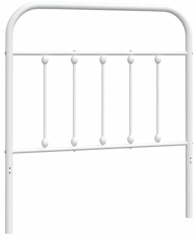 fehér fém fejtámla 80 cm