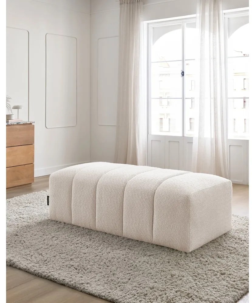 Fehér buklé lábtartó Annecy – Bobochic Paris