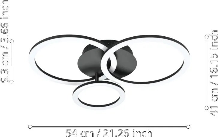 Eglo PARRAPOS-Z 900321 Süllyesztett mennyezeti lámpa 1x33W/LED 3000-6500K 4300LM IP20