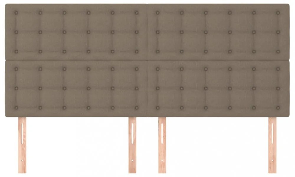 4 db tópszínű szövet fejtámla 100x5x78/88 cm