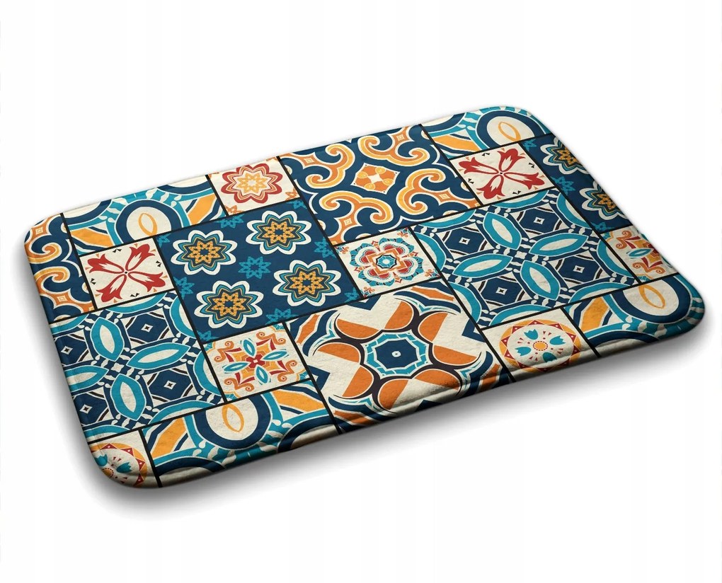 Modern divatos fürdőszoba szőnyeg Azulejo 90x60