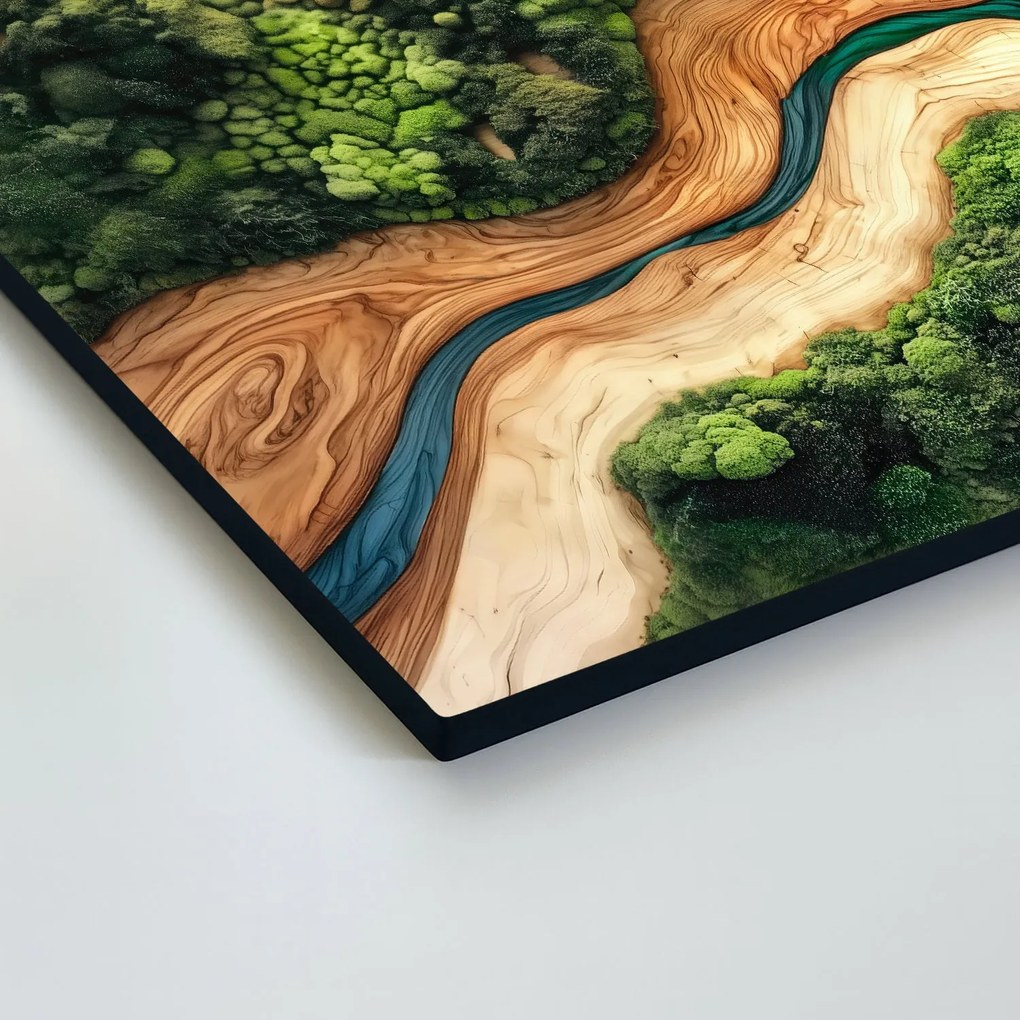 DUBLEZ | Színes fa kép - Absztrakt erdő