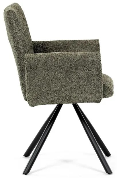 Zöld Bouclé Étkezőszék. DCH-W1117 GRN2