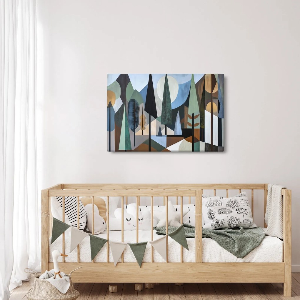 Kép - Természetes geometriai absztrakció II. (90x60 cm)