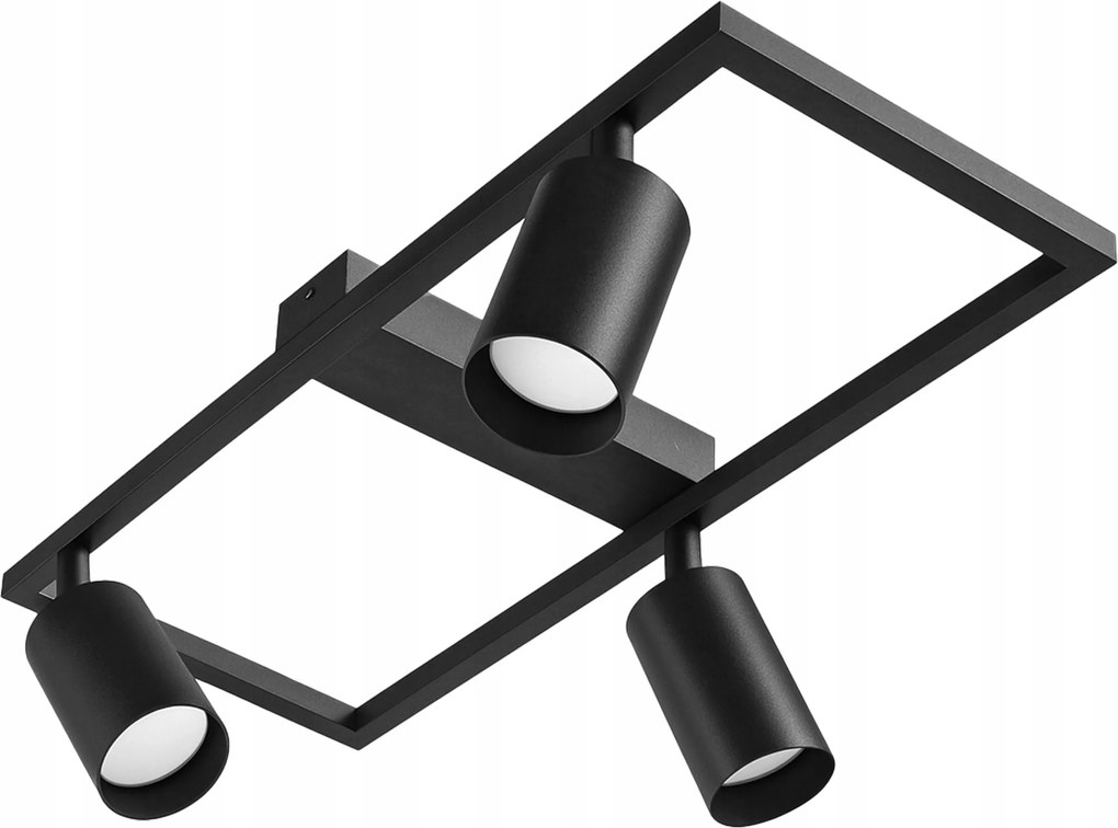 Falra szerelhető mozgatható mennyezeti lámpa 3xGU10 halogén Led spot lámpatest