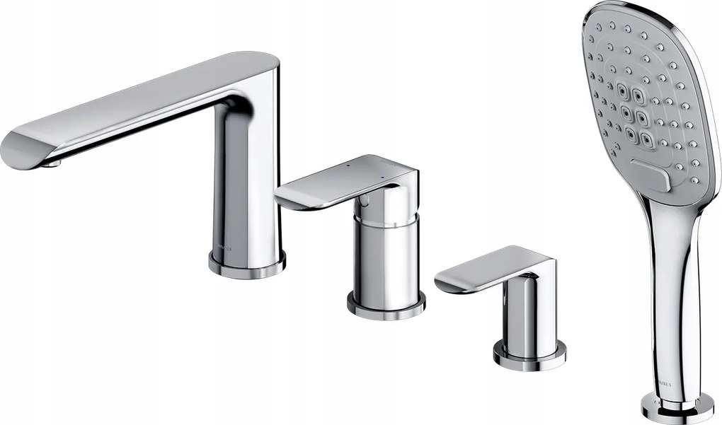 Kádtöltő Csaptelep 4 Lyukú Álló Króm Omnires