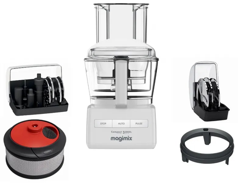 MAGIMIX® 3200 XL fehér konyhai robotgép többfunkciós gyümölcscentrifugával