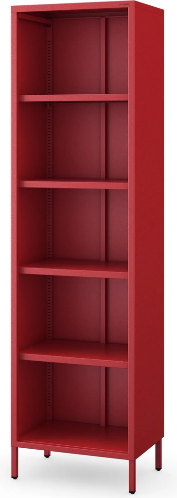 Állvány lapos nyitott könyvekhez lábakon piros, 500x1800x350 mm: MARIO Modern