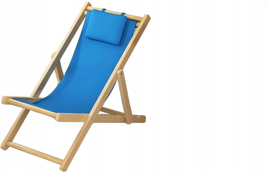 Verk 27264 Fa kerti nyugágy kék vászonnal