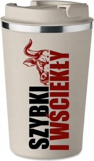 Prémium Termo Bögre bézs ajándék neki Gyors Dühös KT_345