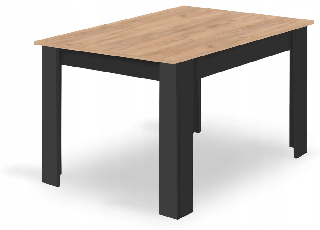 Fekete étkező szett 1 + 4, MADO CRAFT asztal 120x80 + BALI MARK szék fekete