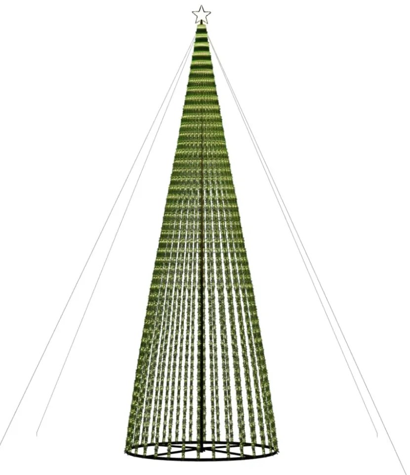 meleg fehér LED karácsonyfa 1544 LED 500 cm