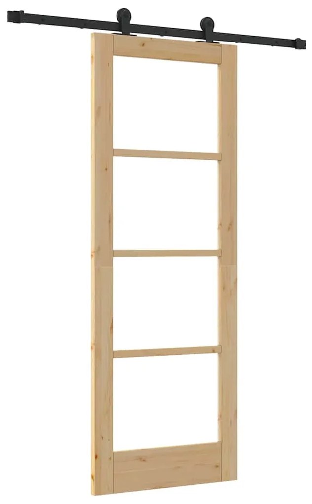 Csúszó Ajtó ORKDAL Barna 73.5 x 198.5 cm Fa és fém
