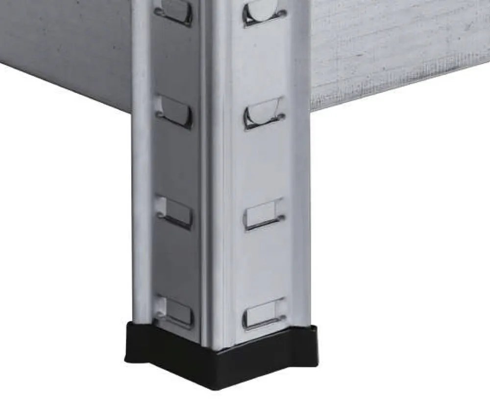 Nagy teherbírású sarokpolc 180x70x40-40 cm 175 kg króm