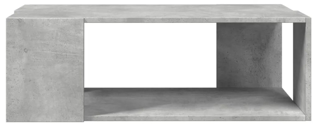 Betonszürke szerelt fa dohányzóasztal 89,5 x 48 x 30 cm