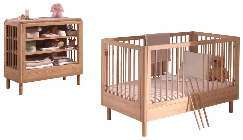 Tölgyfa gyerek bútor szett 2 db-os Forrest – Vipack