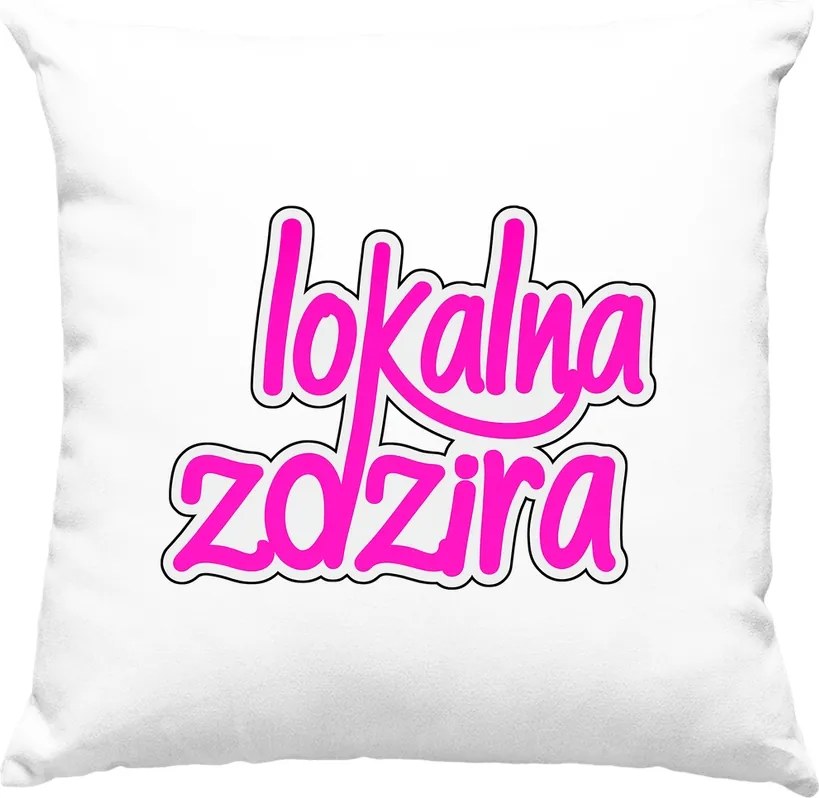 Helyi ribi párna, fehér