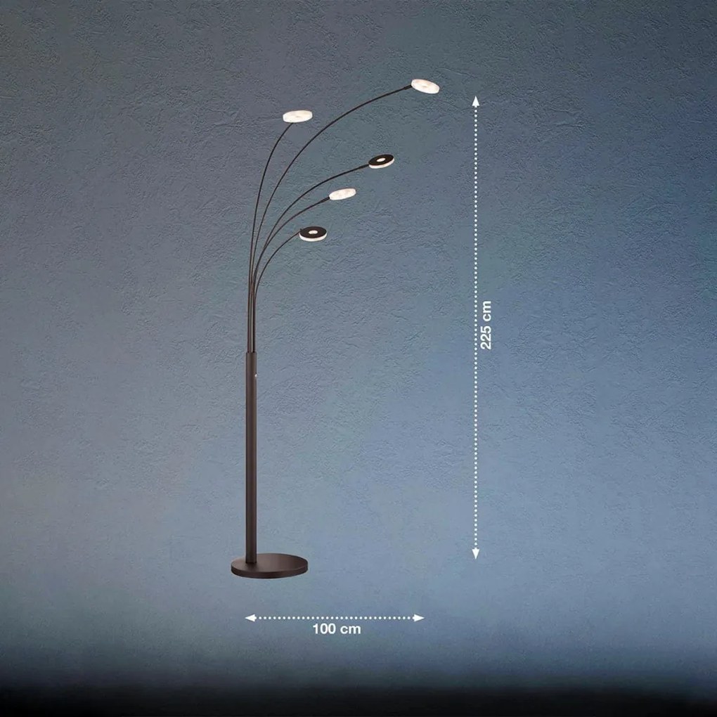 Fischer&Honsel Dent 40402 Állólámpa 5x7.5W/LED 2700K 4100 lm IP20