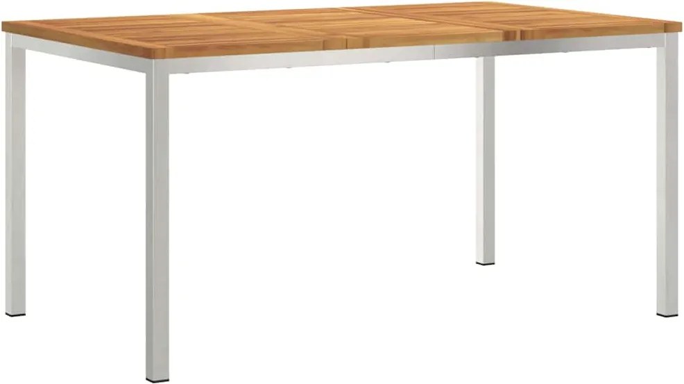 vidaXL ÉtkezőAsztal Barna 150 x 90 x 75 cm Tömör Akácfa