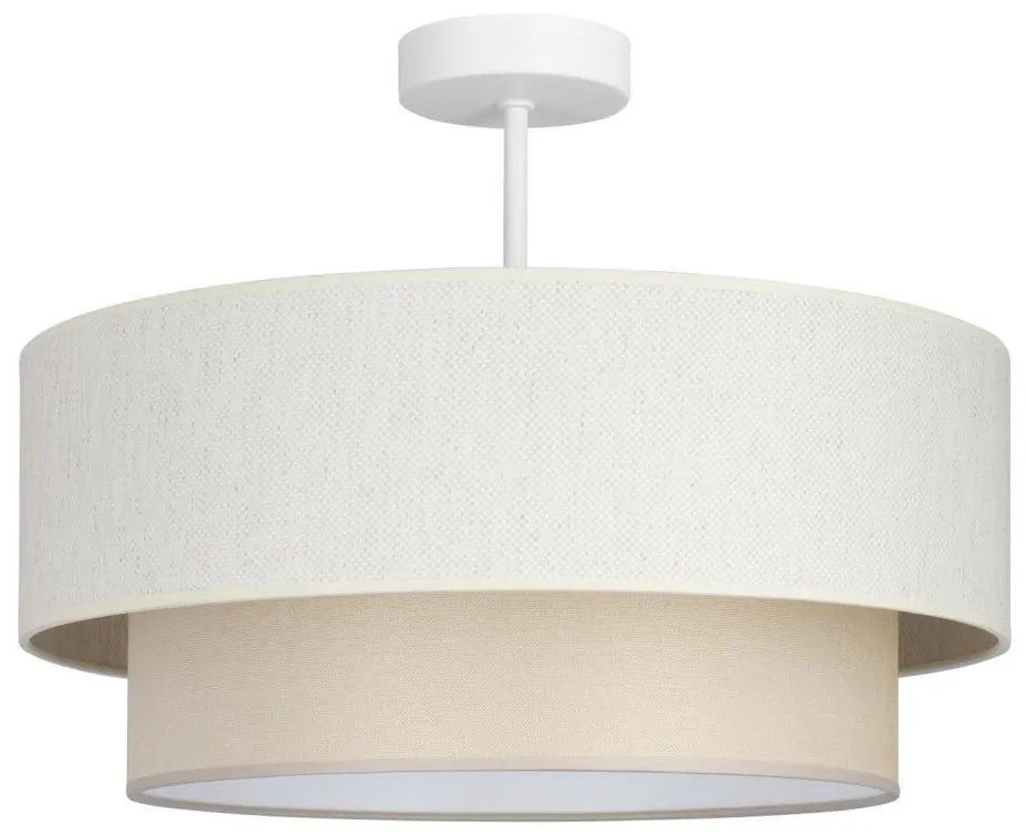 Felületre szerelt mennyezeti csillár NATIA 1xE27/60W/230V, krémszínű