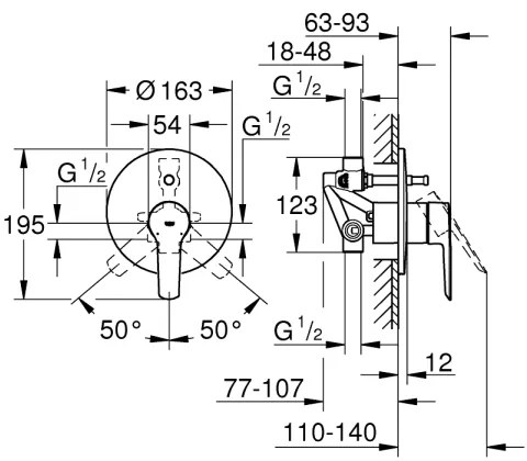 GROHE 23558002 - START kádcsaptelep, fényes króm