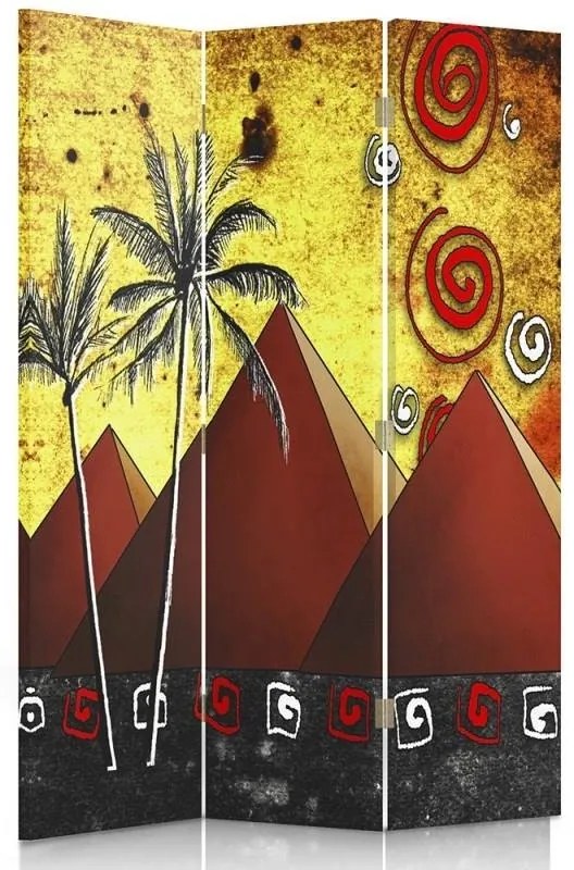 Gario Paraván Piramisok Méret: 145 x 170 cm, Kivitelezés: Klasszikus paraván