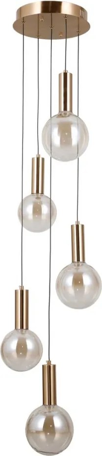 ITALUX PND-34378-5S-HBR STRELA Többágú Függesztett Lámpa Borostyán, Arany LED IP20