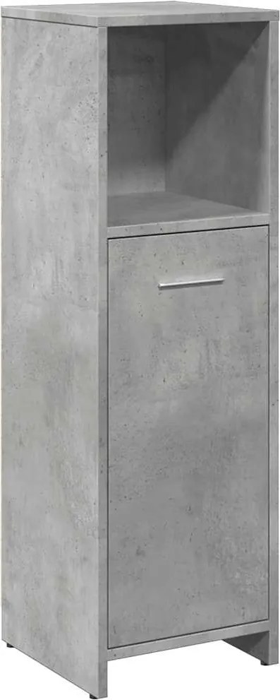 vidaXL betonszürke forgácslap fürdőszobaszekrény 30 x 30 x 95 cm