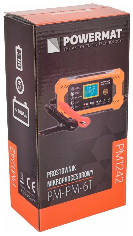 Mikroprocesszoros akkumulátor töltő PM-PM-6T