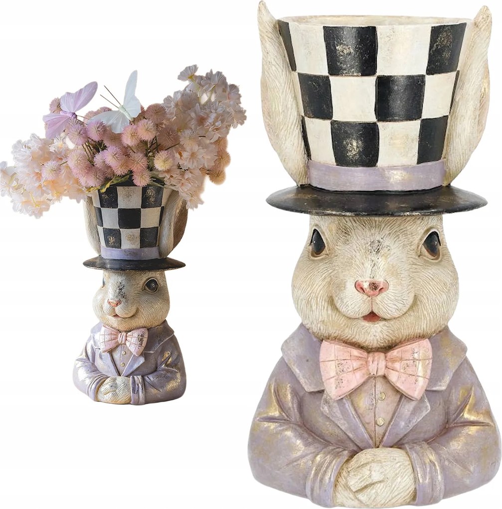 Virágtartó Húsvéti Nyuszi Fej 34cm Nyuszi Váza