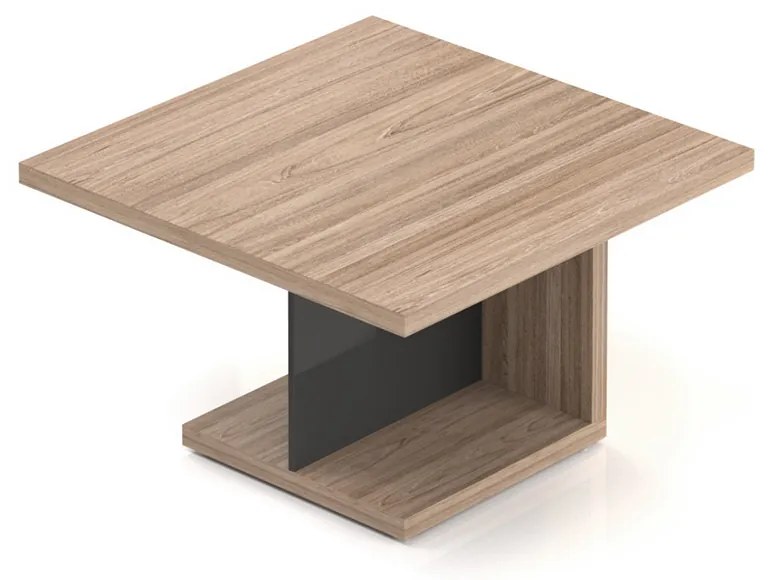 Lineart tárgyalóasztal 120 x 120 cm, világos szil / antracit