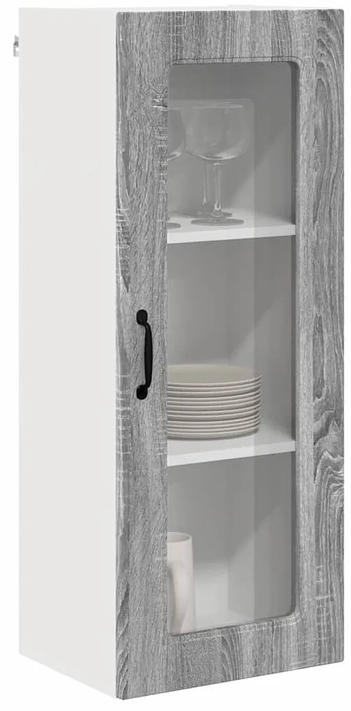 Fali konyhaszekrény Szürke Sonoma 40 x 31 x 100 cm Faanyag
