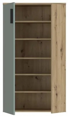 Cipőtartó ETON artisan tölgy/zöld