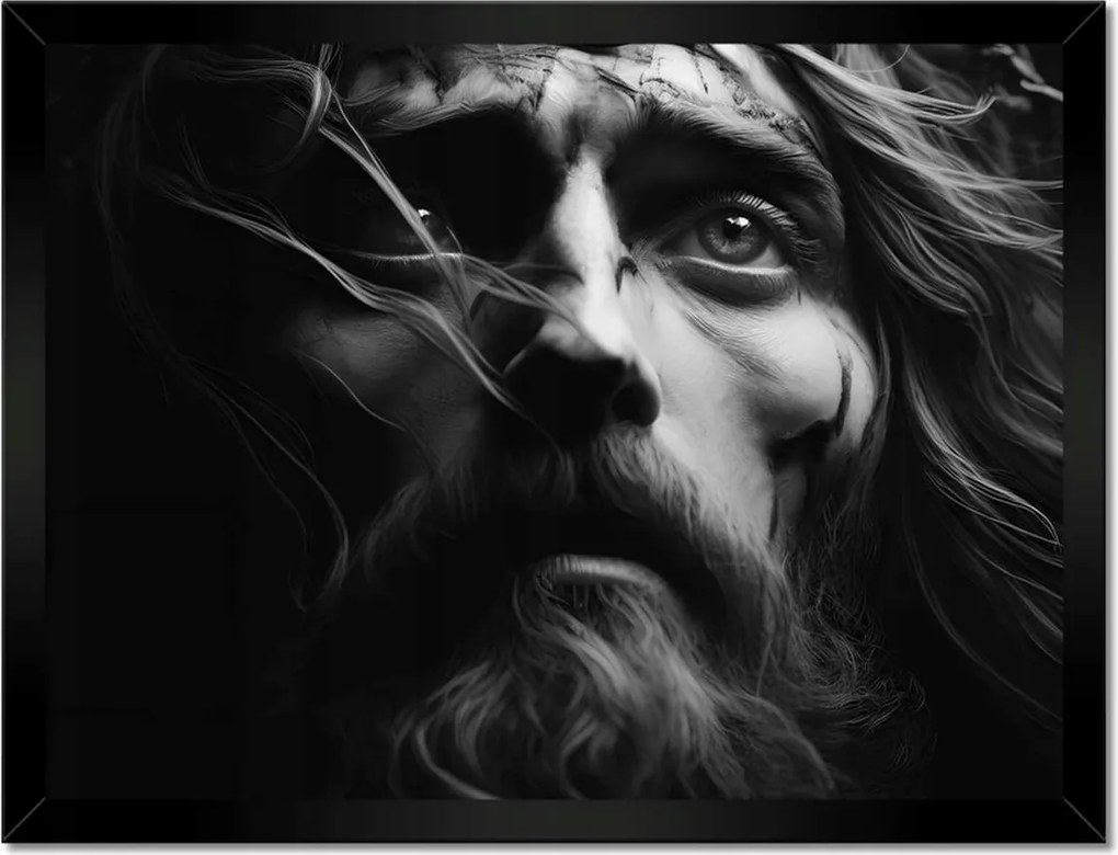 Poszterek keretben 40x30 Jézus tövissel megkoronázva