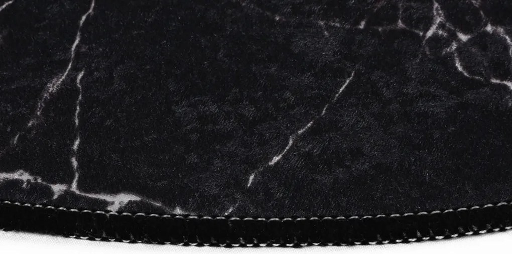 Marble fekete fürdőszobai szőnyeg