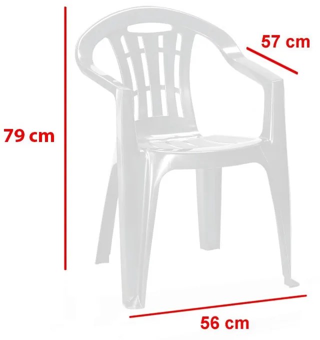 Mallorca műanyag kerti szék